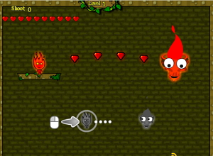 Игра Огонь и Вода 5 - Храм Ужасов играть онлайн